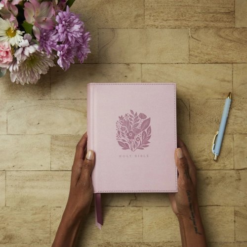 RSV2CE Catholic Bible, Journal Edition, Pink Cloth over Board, Comfort Print