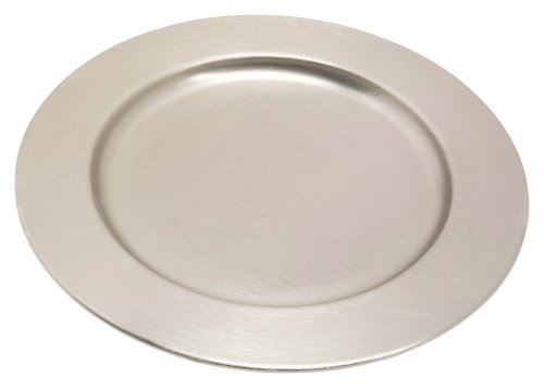 Nickel Plated Candlestick Plate D 17 cm