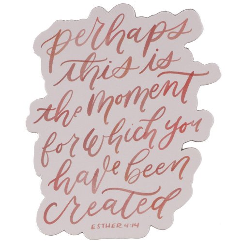 Perhaps This is the Moment Pink Magnet - Esther 4:14