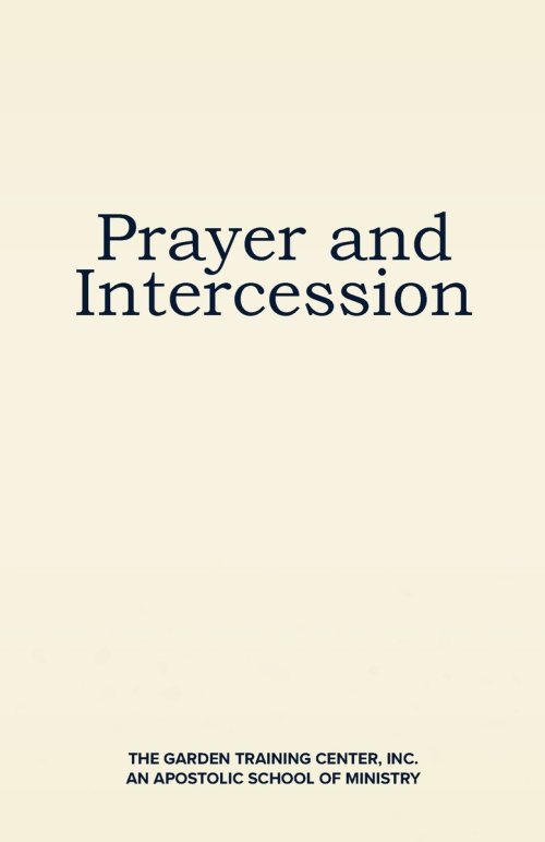 Prayer and Intercession