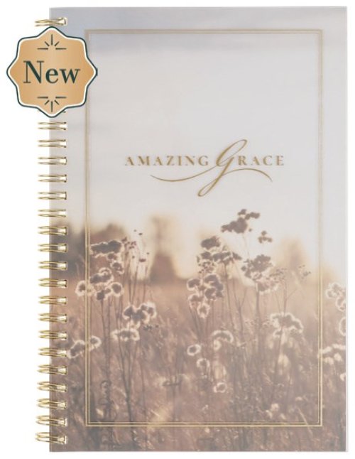 Notebook Spiral PVC Cover Amazing Grace Is. 53:5