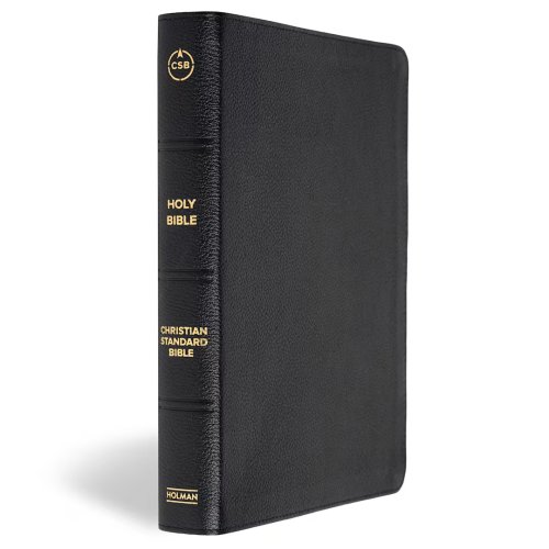 CSB Men of Character Bible, Revised and Updated, Black Genuine Leather