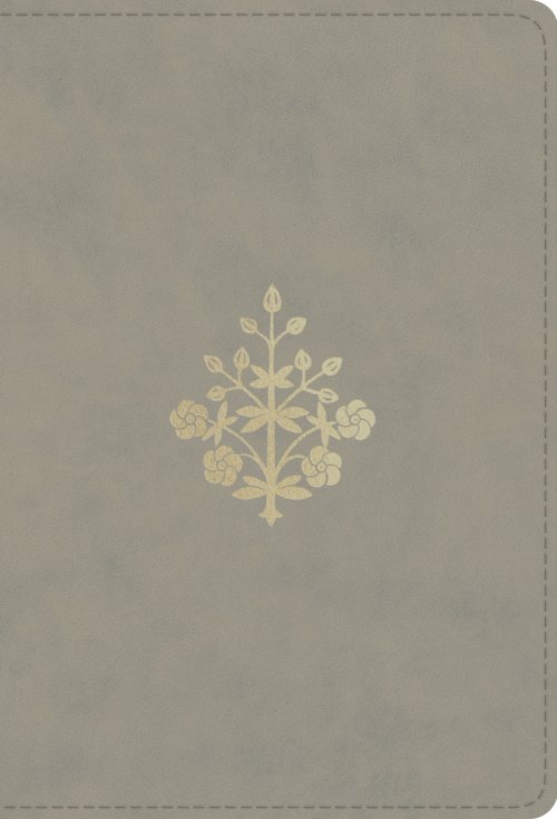 ESV Large Print Compact Bible, Red Letter (TruTone, Stone, Branch Design)