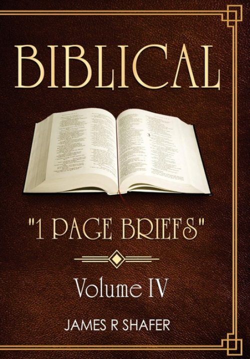 Biblical "1 Page Briefs": Volume IV