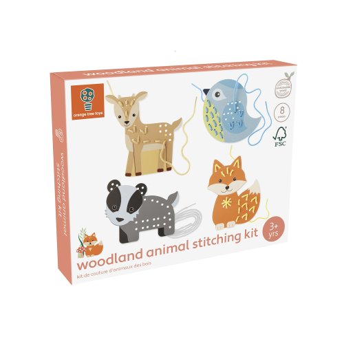 Woodland Animal Stitching Kit (Pack of 4) (FSC®)