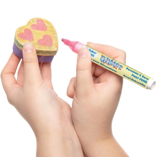 Glitter Porcelain & Deco Paint Pens (Set A Pack of 6)
