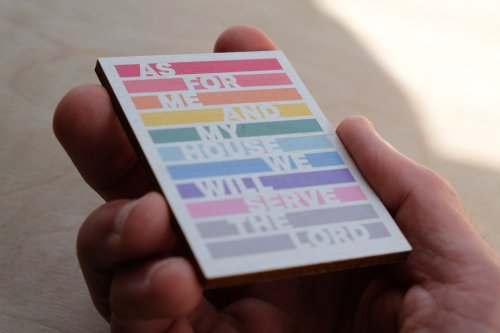 As for me and my house. Bible verse magnet.