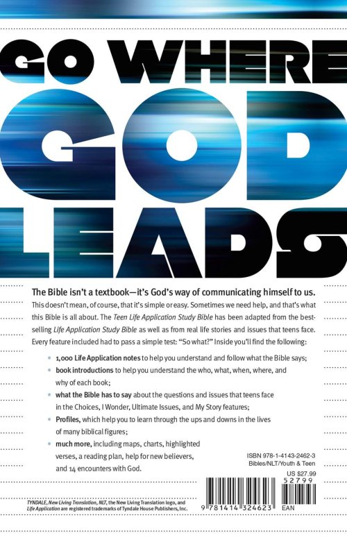 NLT Teen Life Application Study Bible: Hardback