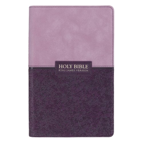 KJV Giant Print Faux Leather Purple Two-tone