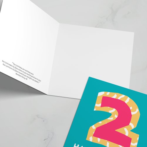 2nd birthday card with bible verse