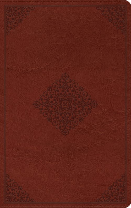 ESV Large Print Value Thinline Bible (TruTone, Tan, Ornament Design)