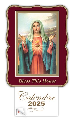 Sacred Heart of Mary Post Card Sized Dated Calendar