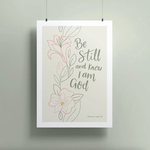 Be Still A4 Print