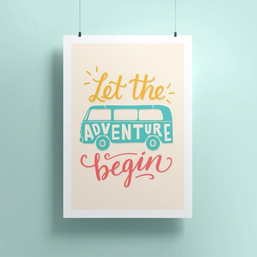 Let The Adventure Begin A4 Print