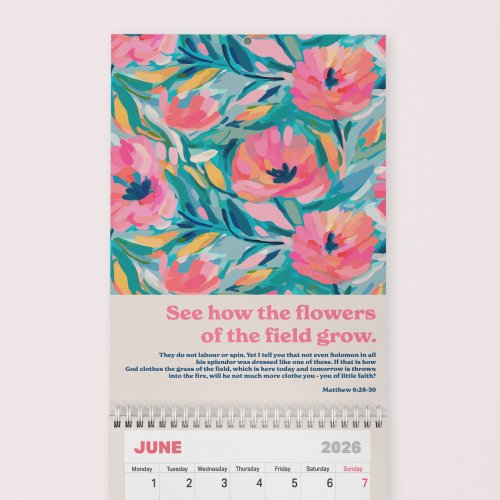 The 2026 Calendar from The Christian Poster Company.