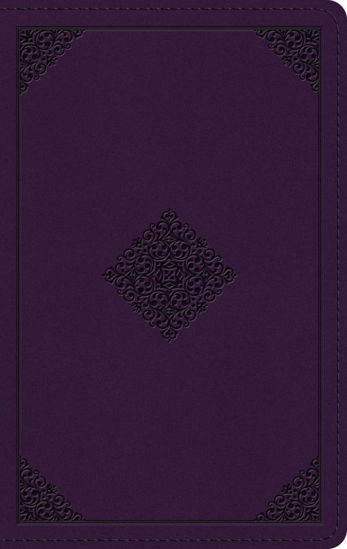 ESV Giant Print Personal Size Bible, Red Letter (TruTone, Lavender, Ornament Design)