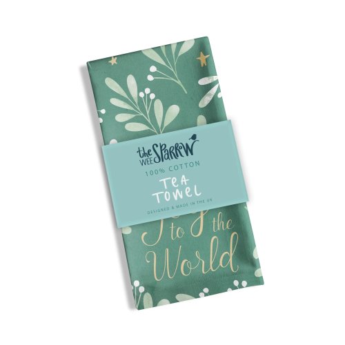 Joy to the World Tea Towel