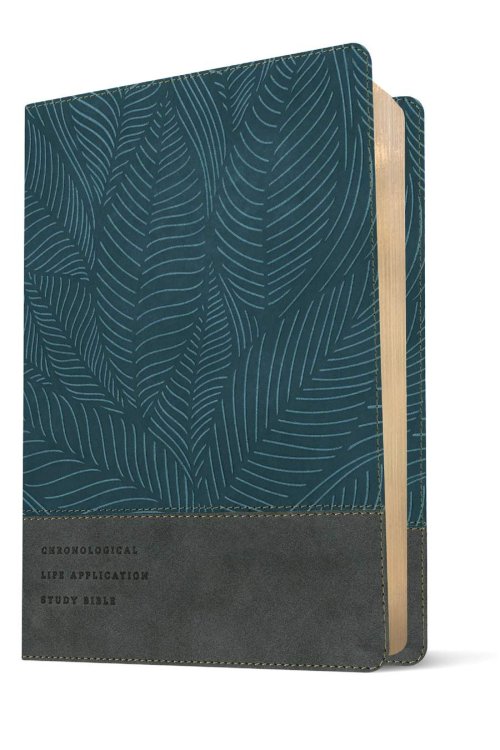KJV Chronological Life Application Study Bible, Second Edition (LeatherLike, Palm Forest Blue)