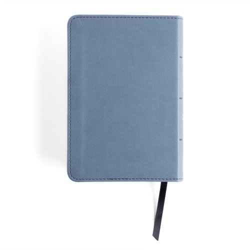 CSB Large Print Compact Reference Bible, Digital Study Edition, Slate LeatherTouch