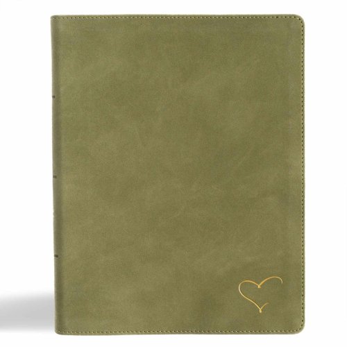 CSB Notetaking Bible, Revive Our Hearts Edition, Sage SuedeSoft LeatherTouch
