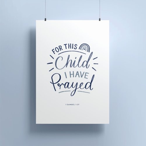 For This Child I Prayed A5 Print