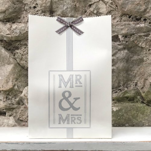 Large wedding gift bag Mr & Mrs