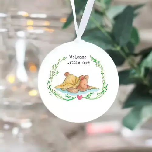 Welcome Little One Ceramic Hanging Decoration