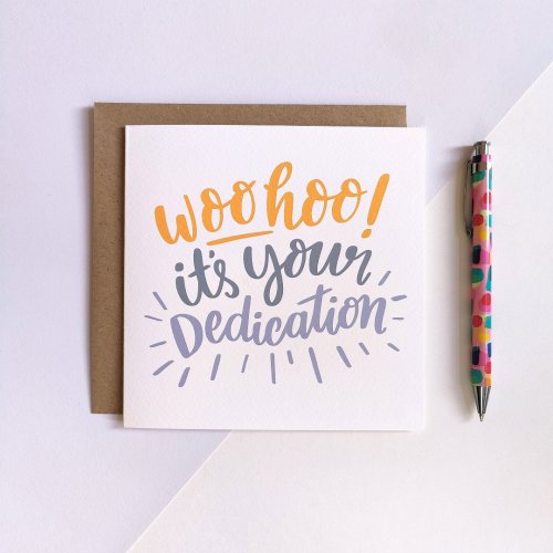 Woohoo Dedication Card