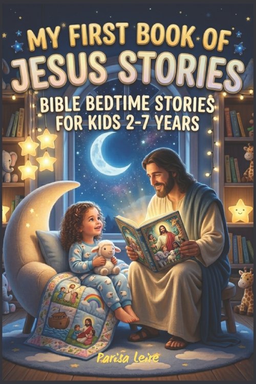 My First Book of Jesus Stories: Bible Bedtime Stories For Kids 2-7 Years : Gift for Christmas, Easter, Birthdays, Baptism, and Communions