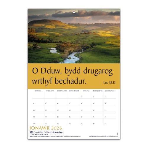 Welsh Words of Life Calendar 2026