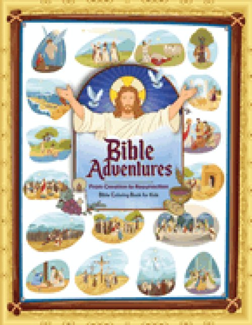 Bible Adventures: From Creation to Resurrection, Bible Coloring Book for Kids
