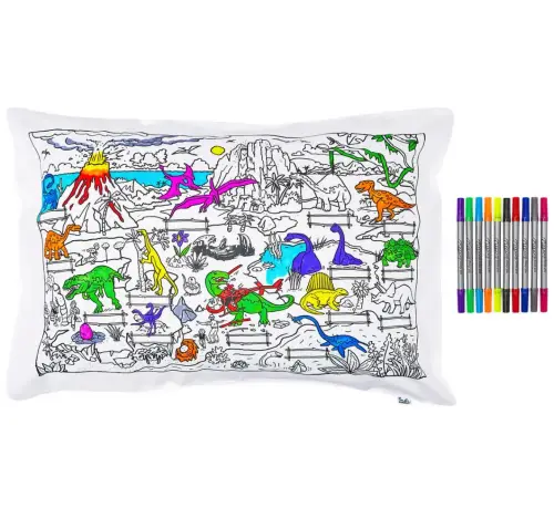 Colour Your Own Dinosaur Pillowcase
