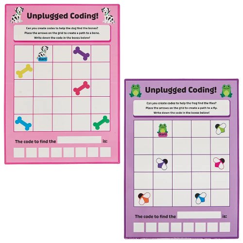 Unplugged Coding Puzzles (Pack of 5)