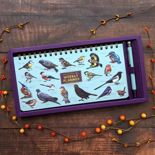 Landscape Weekly Planner And Pen Set - Patricia Maccarthy Birds