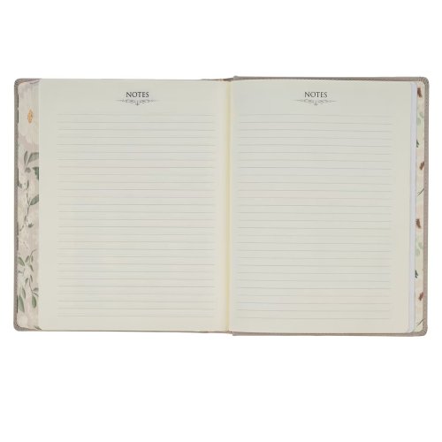 Trust Taupe Faux Leather Large Print King James Version Note-taking Bible - Proverbs 3:5