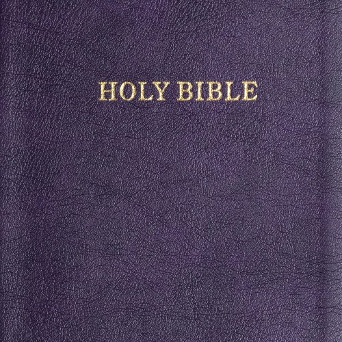 KJV Thinline Bible, Purple LeatherTouch