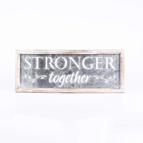Stronger Together Tin Wall Decor