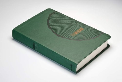 The Message Bible Large Print, Bible, Green, Imitation Leather, Gift Edition, Presentation Page, Maps, Ribbon Marker