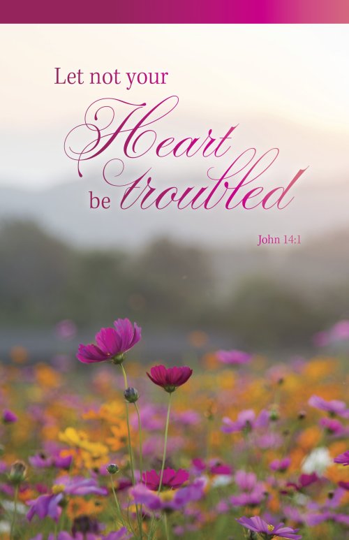 Funeral Bulletin: Let Not (Package of 100)