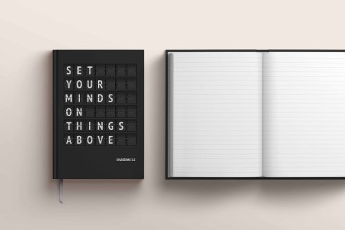 Set Your Minds On Things Above Christian Notebook – Luxury A5 Hardback Journal | Colossians 3:2