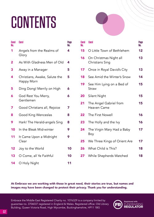 The Bethlehem Carol Sheet - Pack of 25