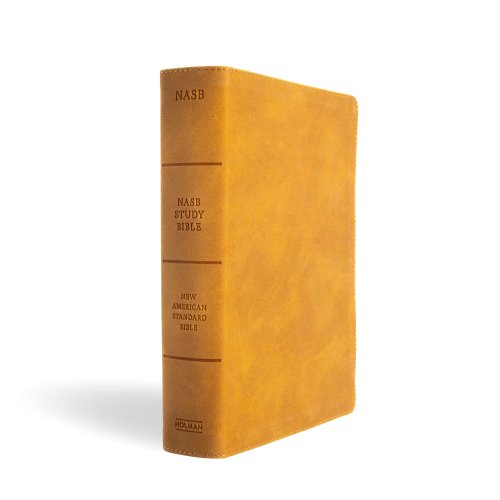 NASB Study Bible, Camel Suedesoft Leathertouch