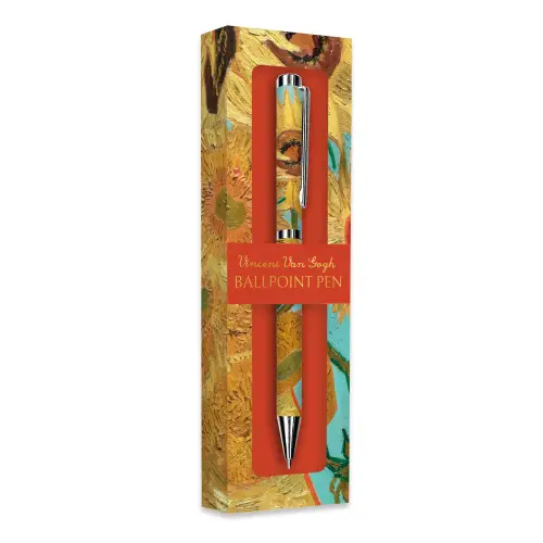Pen In a Gift Box - Van Gogh Sunflowers