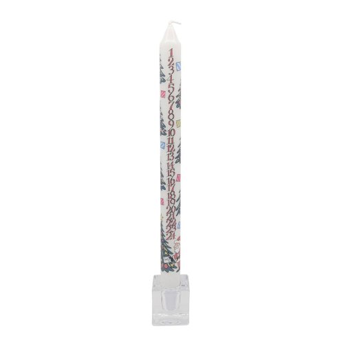 29.5cm Advent Candle: Christmas Trees - Single