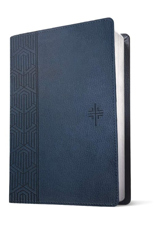 Premium Gift Bible NLT, Filament Enabled (LeatherLike, Blue Cross, Red Letter)