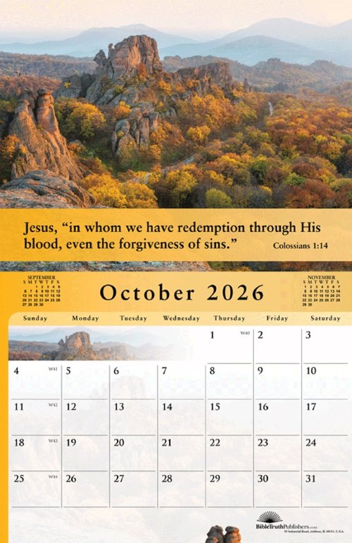Gospel of Peace 2026 Calendar
