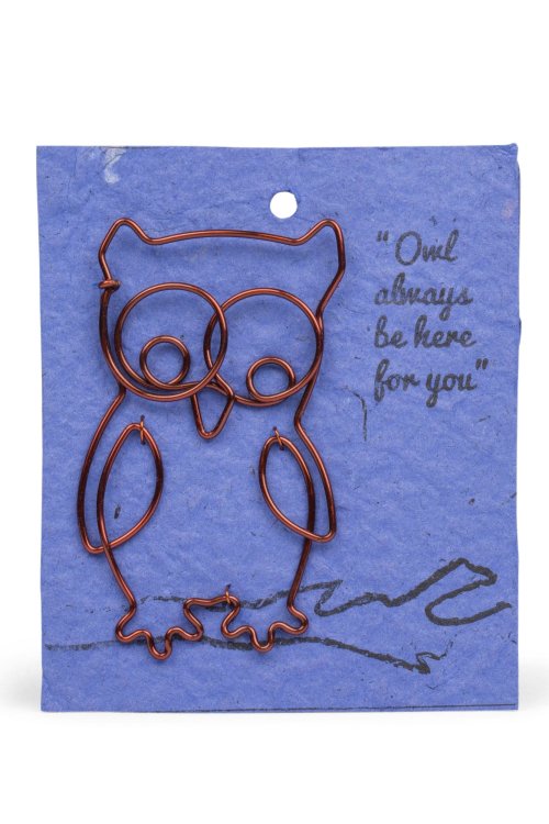 Wire Owl Gift Bookmark