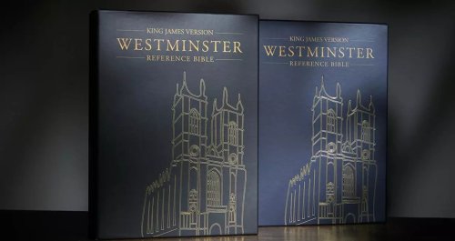 KJV Westminster Reference Bible, Black Goatskin Leather, KJ556:XE