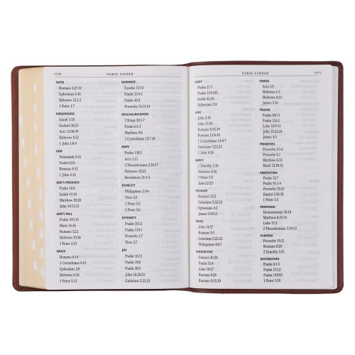 KJV Bible Giant Print Full-size Full-grain Leather, Saddle Tan