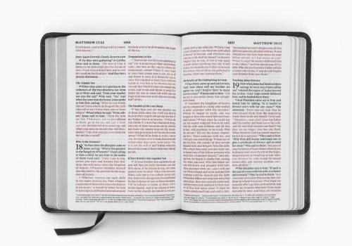 ESV Large Print Compact Bible, Red Letter (TruTone, Charcoal, Crown Design)
